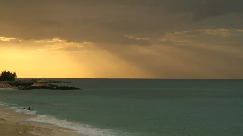 Jm1067 Beach Light Rays Stockbeeldmateriaal 783789