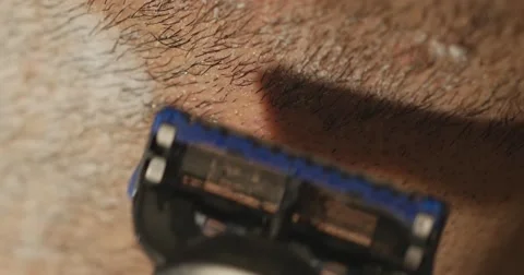 Jm1433 Razor Blade Shaving Macro 動画素材 44179359