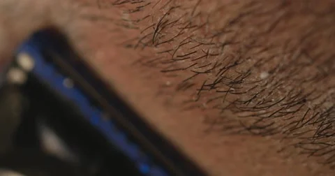 Jm1434 Razor Blade Shaving Macro2 Video stock 44179931