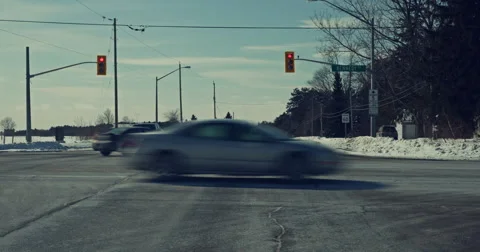 Jm1509-Winter Rural Intersections 動画素材 46915213