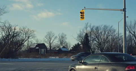 Jm1511 Winter Rural Intersections3 스톡 동영상 46917605