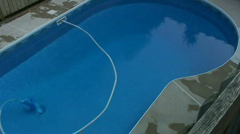 Jm163-Pool Vacuum Timelapse Video stock 79844