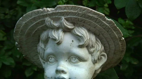 Jm164-Child Statue 스톡 동영상 79854