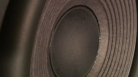 Jm222-Subwoofer CloseUp Side Angle Stock Footage 82204