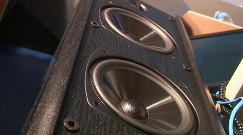 Jm223-Giant Speaker Stock Footage 82207