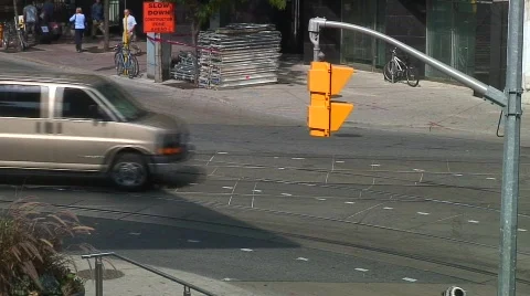 Jm228-Intersection(with cars) Stock Footage 86041