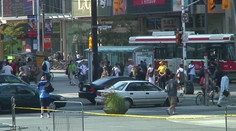 Jm229-Intersection From Afar Stockbeeldmateriaal 86043