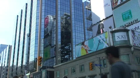 Jm231-City Looking Up Stock Footage 86050