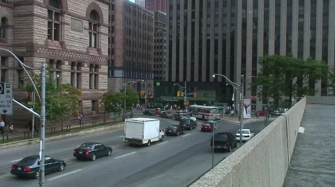 Jm234-Intersection From Above Video stock 86059