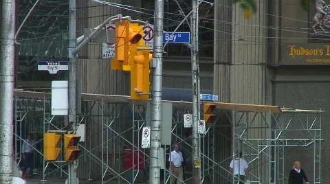 Jm239-Traffic Lights From Afar Video stock 86071
