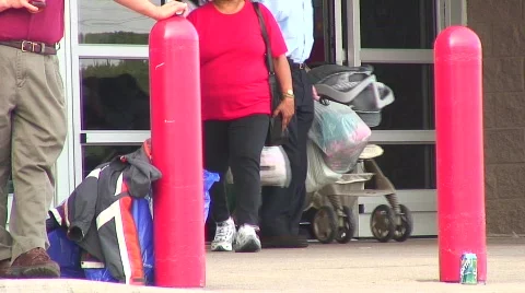 Jm470-Shoppers Stock Footage 133484