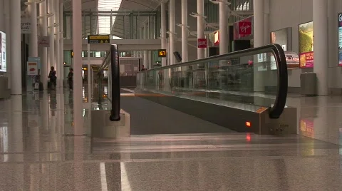 Jm571-Moving Sidewalk Stock Footage 145606