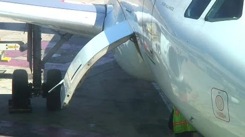 Jm599-Airplane Compartment 스톡 동영상 145854