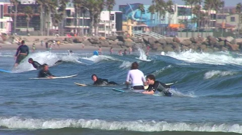Jm695-Surf Attempts Stock Footage 150592