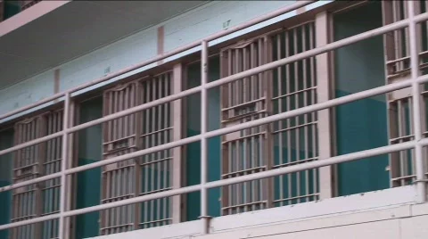 Jm766-Prison Cell Block Stock-Footage 153185