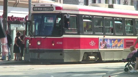 Jm797-Streetcar Loading Vídeos de archivo 475898