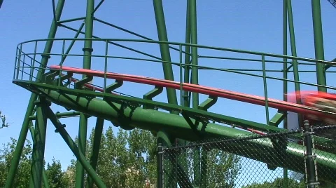 Jm805-rollercoaster sideride2 Video stock 477815