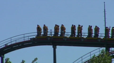 Jm807-rollercoaster standup Video stock 477822