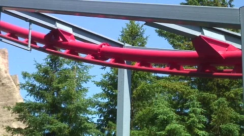 Jm811-rollercoaster flyby quick Video stock 477838