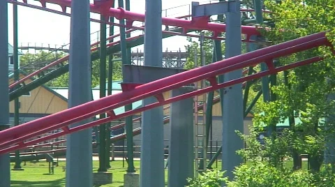 Jm812-rollercoaster ride Video stock 477845