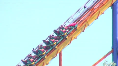 Jm816-rollercoaster fall Video stock 477890