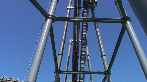 Jm819-fast rollercoaster Stock Footage 478059