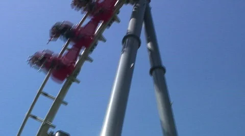 Jm820-fast rollercoaster2 Video stock 478075