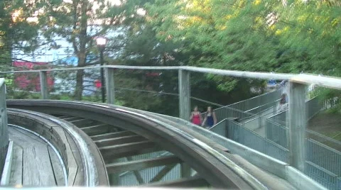 Jm824-the rollercoaster experience begin Video stock 478125