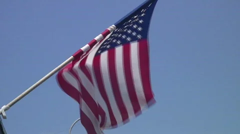 Jm902-American Flag Video stock 665069