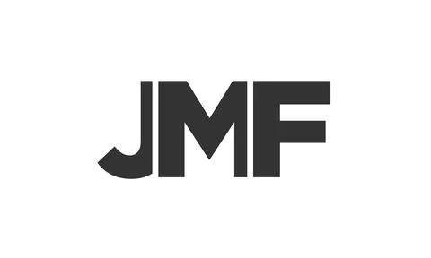 JMF logo design template with strong and modern bold text. Initial based ve.. Stock Illustration