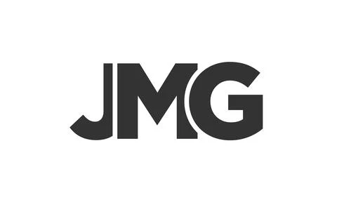 JMG logo design template with strong and modern bold text. Initial based ve.. Stock Illustration