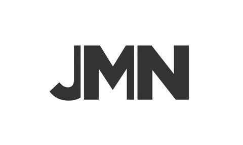 JMN logo design template with strong and modern bold text. Initial based ve.. Stock Illustration