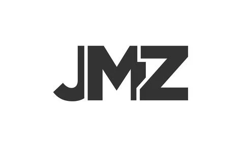 JMZ logo design template with strong and modern bold text. Initial based ve.. Stock Illustration