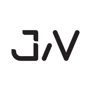 Jn initial letter vector logo icon Illustrazione stock