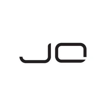 Jo initial letter vector logo icon Stock Illustration