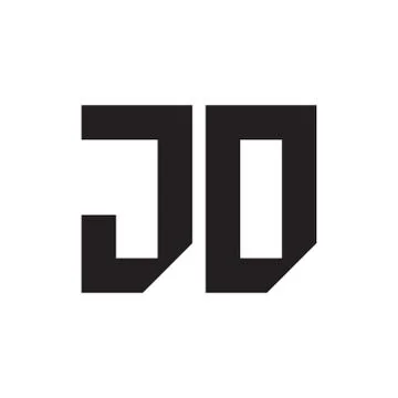 Jo initial letter vector logo icon Stock-Illustration