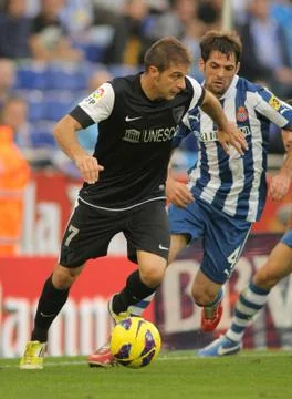 Joaquin Sanchez of Malaga CF Stock Photos