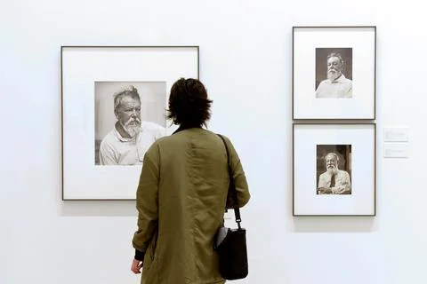 Joaquin Sorolla exhibition at Museo de Arte Contemporaneo Patio Herreriano in Va Stock Photos