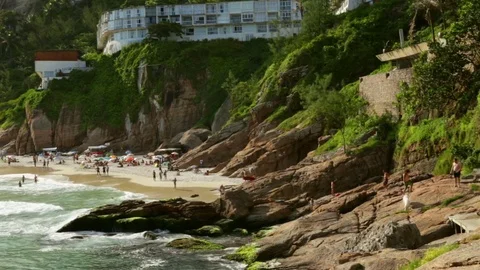 Joatinga beach in Rio de Janeiro, Brazil Stock Footage 84070799