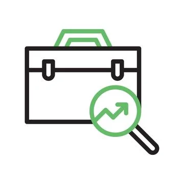 Job Analysis icon vector image. Illustrazione stock