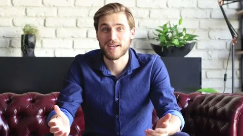 Job applicant doing video interview. Stock Footage 132770411