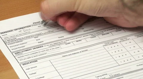 Job application fast motion - HD Stock Footage