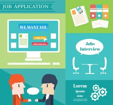 Job Application Stock Illustration