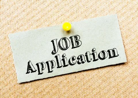Job Application Message Stock Photos