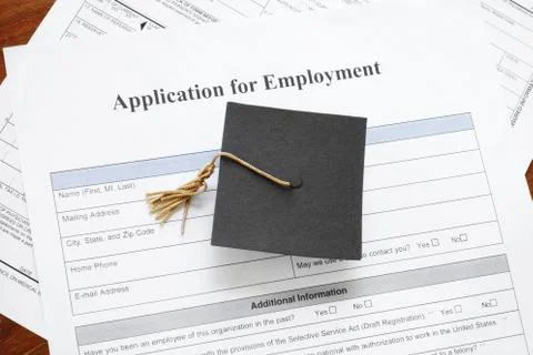 Job application Foto stock