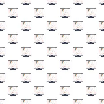 Job application rejection screen pattern background Stock Illustration