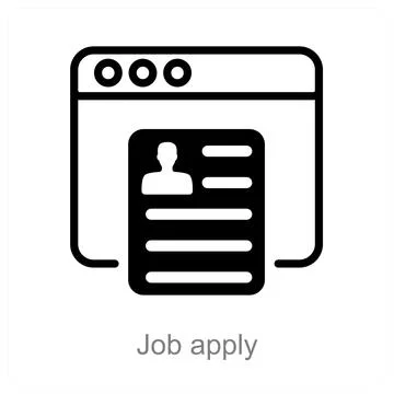 Job apply Stock Illustration