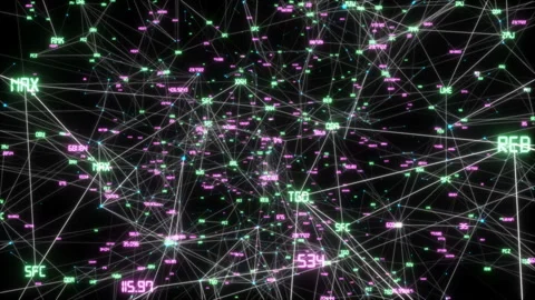 Job blockchain.Growing network connections. Loopable. Perfect to use as a Stock Footage 99565448