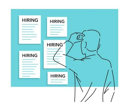 Job-board Stock Illustration