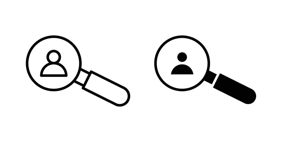 Job candidate icon illustration vector, icon set for apps Stock Illustration